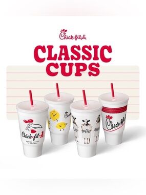 Chick-fil-A Collectible Cup 4 Pack Set